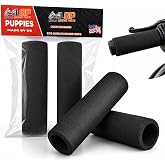 LGP Foam Handlebar Grips (Pair) - Soft Anti-Slip Bicycle & Motorcycle Grips - Shock Absorbing, Comfortable & Durable Foam Sle