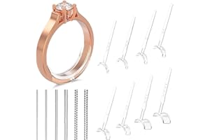 Haiou 14 Pack Ring Size Adjuster for Loose Rings, 14 Size Silicone Resizer Invisible Ring Spacer Fit for Women and Men's Different Band Widths