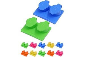 SPORTS WORLD VISION 12PC Flat Flip Top Contact Lens Cases | Colorful Travel Lens Solution Holders with L/R Compartments | Durable & Leakproof Storage Boxes for Soft & Hard Lenses Bulk Buy in Mix Color
