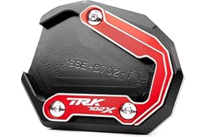 ZESIDIMO Motocicleta Accesorios para Benelli TRK702X TRK 702 X 702X 2023 Placa Soporte Lateral Extensión Caballete (Rojo)