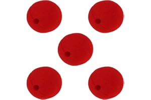 SquarezhenBo 5Pcs Red Clown Sponge Ball Magic Noses Novelty Foam Nose Costume Costume Fancy Dress Party Supplies for Halloween Masquerade 1pc Creative and Exquisite Workmanship, Disguise
