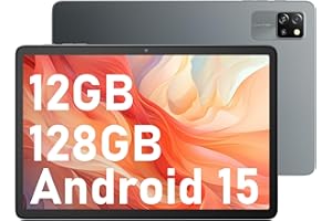 ‎BLACKVIEW Blackview Tablet Android 15 Tab60 WiFi 10 Zoll Tablet, 12GB(4+8) RAM + 128GB ROM (2TB TF), Gaming Tablets Octa Core WiFi 6,1280 x 800 HD, 5100mAh Akuu,Widevine L1 Type C,Dual Kamera,Face ID,PC