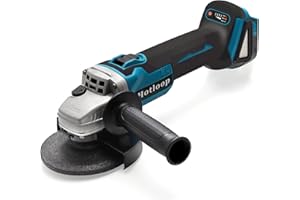 HOTLOOP Akku Winkelschleifer Kompatibel mit Makita 18V Akku, 7000 RPM Bürstenloser Motor 125mm Kabelloser Winkelschleifer zum Schneiden, Schleifen, Polieren, usw. (Akku nicht enthalten)