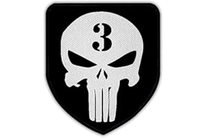 COPYTEC Patch/parche – American Sniper Chris Kyle Caza Navy Seal Team 3 US Irak Guerra Seals Texas Held Militar Veteran Estados Unidos Army cráneo Logo # 16357