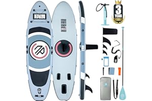 Niphean Tavola SUP Gonfiabile Adulti, SUP Gonfiabile da 305 cm con ala Balanced per Principianti E Accessori Resistenti, Stand up Paddle Gonfiabile per Adulti, Paddle Board Multifunzione per Yoga