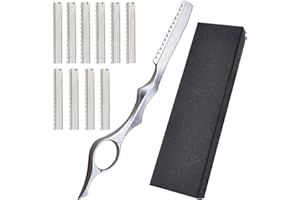 JUANXIAN Professional Rasoir à effiler en acier inoxydable Motif peinture