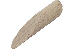 wolfcraft 2928000 12 Bouchons Cache-vis Undercover Jig Ø 93 Mm Longueur 46 Mm en Bois de Hêtre Sec Éco-certifié vert