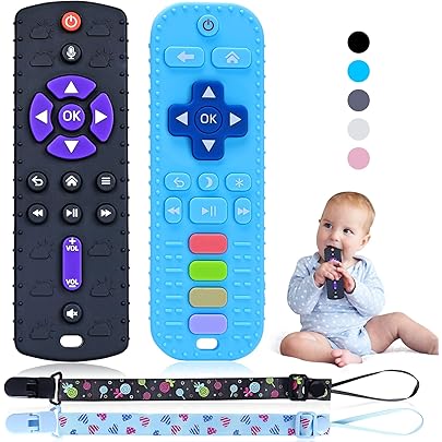 Massaggiagengive Silicone Per Neonati - 2 Pezzi A Forma Di Telecomando - Foto 10