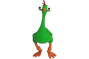 UNITED PETS Chick'N Fun Jane Gioco per Cani a Forma di Pollo, di Design, Giocattolo in Lattice per Cani, Verde