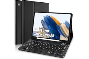 Yeegnar Funda Teclado Español Ñ Samsung Galaxy Tab A8, Funda con Teclado Bluetooth para Tablet Samsung Galaxy Tab A8 10.5" 2021 (SM-X200/X205/X207) (Lápices No Incluido)