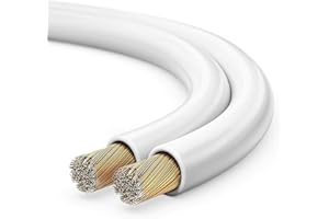 Sonero 10 metrów 2 x 2,50 mm² CCA kabel głośnikowy/kabel głośnikowy, kolor: biały