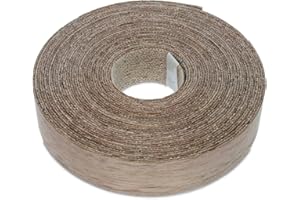 WOODPRESS Vero Noce 22mm Ferro Su Bordatura – Rotolo da 7,5m di Alta Qualità – Preincollato Nastro in Legno Impiallacciato per Facile Applicazione Fai-da-Te – Coprirà il Bordo di un Pannello MDF Standard