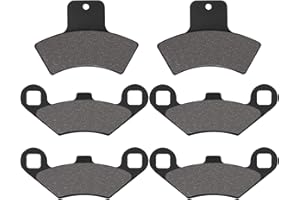 Sollon Front and Rear Brake Pads for polaris Sportsman 500 400 335 4x4 HO Scrambler 500 400 Xplorer 400 250 Magnum 325 500 Trail Blazer 250 400 Trail Boss 325 330 Xpedition 425 325 Diesel 455 Sport