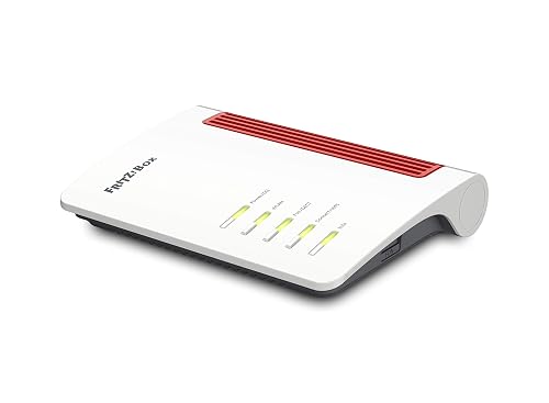 AVM FRITZ!Box 7530 AX WI-FI 6 Router, DSL/VDSL, 1,800 Mbps (5GHz) & 600 Mbps (2.4 GHz), up to 300 Mbps with VDSL Supervectoring 35b, WLAN Mesh, DECT Base, Media Server, Suitable for Germany