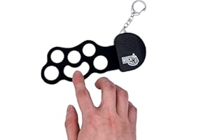 MUKIKIM Rock And Roll It - Micro Drum. Real Working & Playable Drum Keychain. Hang on a Backpack & Play Anywhere! Mini Size Black & White Finger Drum Pad. Tiny Silicone Electronic Percussion. Battery
