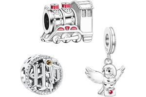 Doyafer 925 Sterling Silver Charm Bracelet Pendant Alien Dog Kitten Princess Hero Bead Set Fit Women'S Bracelet Necklace Birthday Valentine's Day Gift For Friends Diy Gift 3 Piece/Pacag