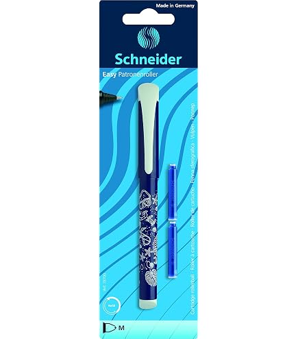 Stylo Plume Schneider Base Kid - Pour Droitiers, Plume Débutant, Poignée Ergonomique - Apprentissage Écriture