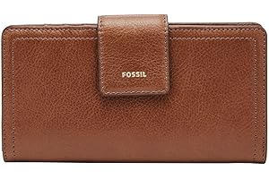 Fossil Damskie kopertówka Logan, 17 cm dł. x 1,9 cm szer. x 9,5 cm wys
