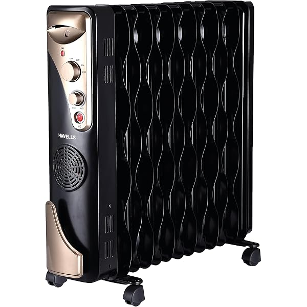 Buy Havells OFR 13 Wave Fin with PTC Fan Heater 2900 Watts (Black) Online  at Low Prices in India - Amazon.in