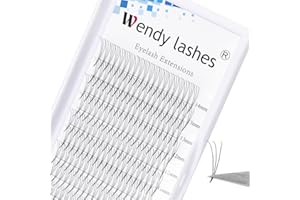 WENDY LASHES Extensiones de Pestañas Volumen Ruso 3D 0.07mm C Curl 8-14mm Mixed Volumen de Rizo Pestañas Rusas Middle Tape Volumen Ventilador Pestañas Pestanas Individuale