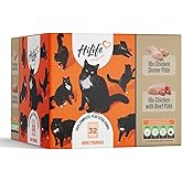 HiLife Adult Wet Cat Food, Mixed Chicken Pate Recipes, Complete Cat Food Pouches, 100% Natural & Grain Free, Chicken Dinner /
