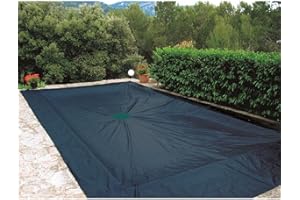 WERKA PRO Bâche de Protection 240g/m2 pour Piscine rectangulaire 6 x10 m, Gris