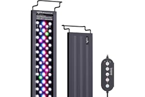 SEAOURA WRB LED Belysning Med Timer För Sötvattens Akvarium 30-45 CM