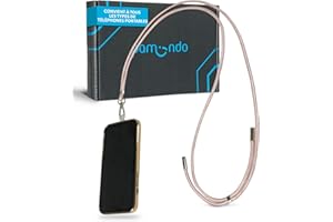 pamindo Chaîne pour téléphone Portable - Pratique chaîne pour téléphone Portable à Porter Autour du Cou - chaîne Universelle à Porter Autour du Cou Cordon pour téléphone Portable - Rose