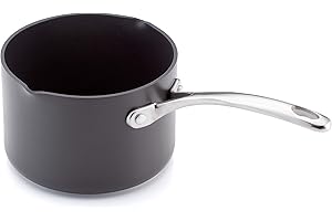 Stellar Horwood Homewares S601 Casserole à Lait 14 cm 1,6 l, Noir