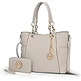 MKF Collection Tote Bag for Women, Handbag Set with Wallet-Top-Handle- Vegan Leather Purse
