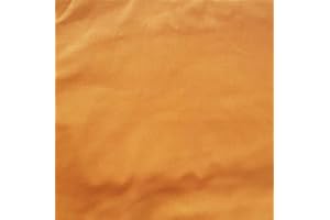 Pingianer tessuto in 100% cotone, tinta unita, per bambini, al metro, per lavori di cucito (senape, 50 x 160 cm)