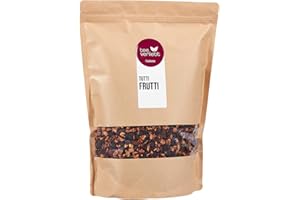 TEE VERLIEBT FRUTEG Loser Fruit Tea Tutti I Frutti 1000 g | Herbata owocowa luźna | Smaczny skład herbaty mieszanki z dzikim jagody i smaku morelowy | Herbata luźna 1 kg