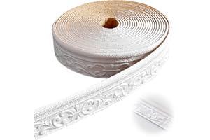 Bocguy Zierleisten - 10m Tapeteneckleiste, Decken- & Wandleisten, Fenstersprossen, Für Flure, Decken, Ecken, Heimdekoration