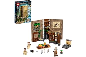 LEGO 76384 Harry Potter Poudlard : Le Cours de botanique, Livre de Collection de la Classe d'herboristerie, Mallette de Voyage