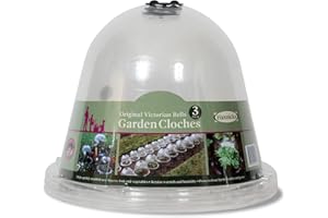 TIERRA GARDEN Haxnicks Bell050101 Confezione da 3 Campane vittoriane Originali, APET, 34 x 26 cm