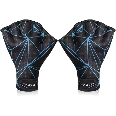 Gants Palmés De Natation Valicaer - Néoprène, Doigts Ouverts, Réglables, Pour Entraînement Aquatique