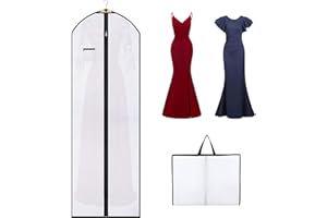 AIDBUCKS ADB Housse de protection pour robe de mariée 1 pièce (180 x 60 cm) - Pour veste, manteau, robe, costume - Protection contre la poussière et les dommages