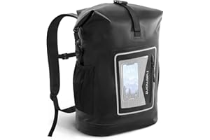 Haimont Waterproof Backpack Dry Bag Floating Roll Top Dry Sack Durable Backpack with Padded for Kayaking, Surfing, Rafting, Fishing, 30L