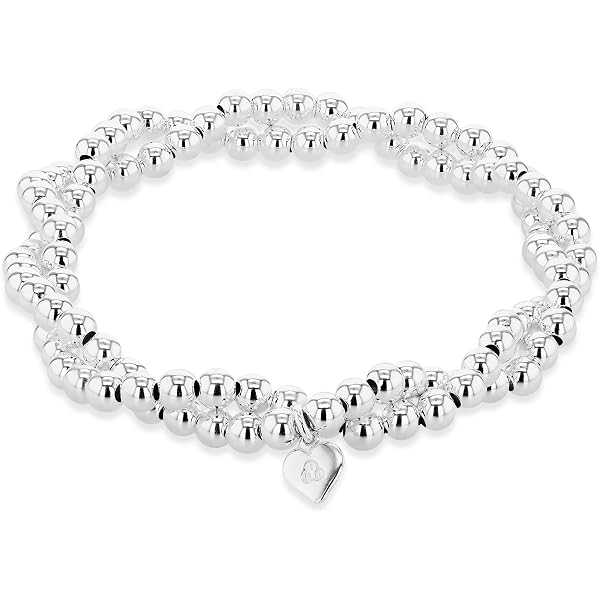 Bracciale Tuscany Silver In Argento 925 Per Donna, Regolabile Con Sfere E Catena, Placcato Rodio, 2-21,5 Cm. Eleganza Senza Tempo.