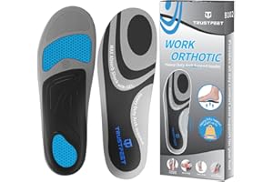 Trustfeet Solette da Lavoro per Uomo e Donna, Solettes con Supporto dell'Arco Antifatica per Stare in Piedi Tutto il Giorno, Inserti Confortevoli con Gel, Solette per Stivali da Lavoro-XL