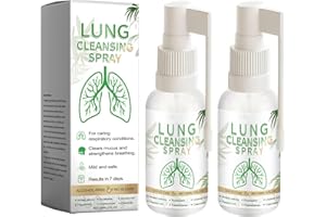 HERBENJOY Lung Cleansing Spray, Mullein Leaf Extract for Lungs, Herbal Lung Cleanse, Powerful Lung Support, Natural Respiratory Cleanse & Breathe Spray, Herbal Lung Care Essence Daily Use (2)