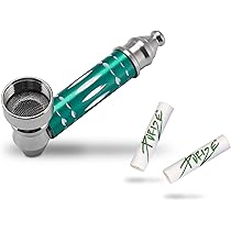 4 Tubi Per Tabacco Da Fiuto In Metalloo - Cannuccia 68 Mm Con Fischietto | Facili Da Pulire E Trasportare - 10