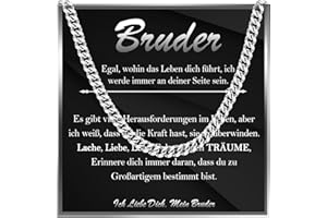 FAOMZQ Geschenke für Männer, Edelstahlkette für ihn, Halskette Geschenk für Meinen Mann Freund Bruder Sohn Papa Bonus Papa, Kette Geschenk zum Vatertag Geburtstag Valentinstag Jahrestag Weihnachten