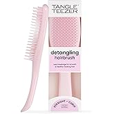 Tangle Teezer Ultimate Detangler Millennial Pink, A Hair Brush for Dry and Wet Hair with Flat Handle for Ideal Grip