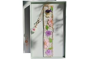 Famweylami Marque-pages Personnalisé Lettre A-Z, Lecture Cadeau Lumineux, pour Maitresse Copine Maman Grand-Mère Fille, Fête et Anniversaire, avec Coffret Cadeau