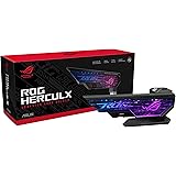 ASUS ROG Herculx Sostegno Per Scheda Grafica, Montaggio Senza Attrezzi, Comoda Livella Integrata, Struttura in Lega Di Zinco,