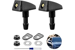 KUNXING Windschutzscheibe Scheibenwaschdüsen Auto Sprühdüsen für Scheibenwaschanlagen - 2 Wischwasserdüsen Universal für front Windshield Wiper Nozzle front, Sprühdüsen für Scheibenwaschanlagen für Viele Auto