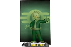 McFarlane Fallout Vault Boy Glow in The Dark Edition Gold Label - Figura Posada de 5 Pulgadas