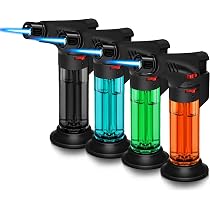 Lot De 5 Briquets Tempête Rechargeables - Flamme Puissante 1300°C Pour Cuisine, Camping Et Bricolage