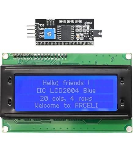 Modulo LCD 8x2 HD44780 Retroilluminazione Blu - Per Arduino - Flux Workshop
